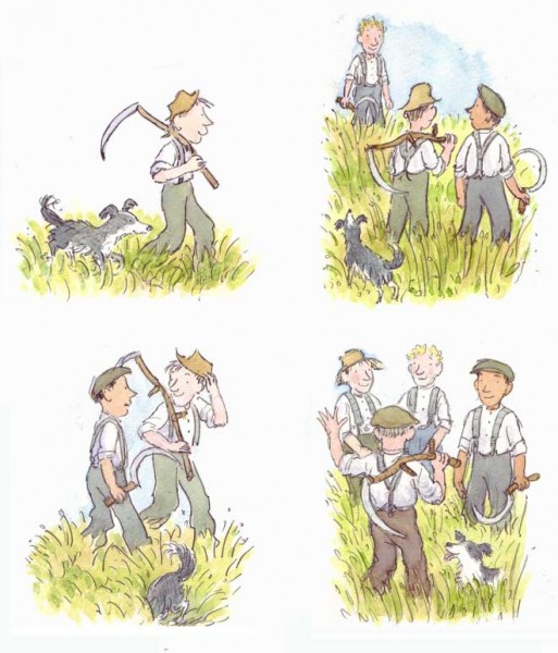 One Man went to mow - size: 190 x 240: