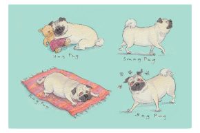 four pugs!x2